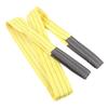 3T Flat Lifting Rope with Double Buckles Polyester Webbing Lift Strap for Industrial Crane 2 Meters