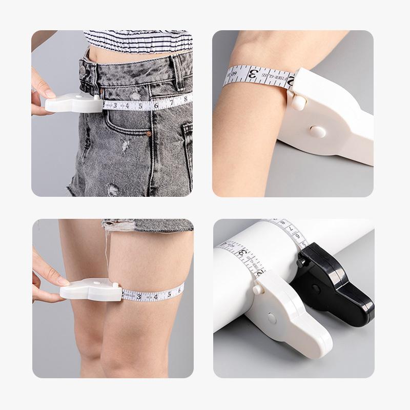 Автоматическая телескопическая лента для измерения тела 150 см/60 дюймов, швейная линейка, инструменты, самоубирающаяся, для похудения