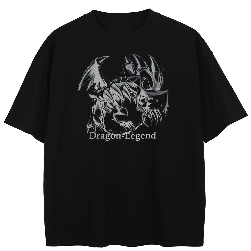 Streetwear Dragon Graphic T-Shirt Cotton Unisex Tops Tees Summer Short Sleeves T Shirt