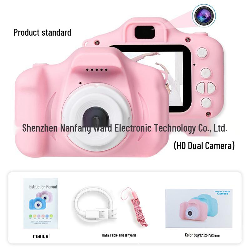 Cross-Border Digital Cartoon Kids Mini SLR Sports Camera Toy