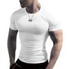 Mens Slim Fit Crew Neck T Shirt Muscle Top Gym Short Sleeve Plain Blouse Tee