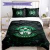 Hibernian FC Печатный комплект постельного белья из 3 предметов Дышащий пододеяльник с наволочками Декорационное постельное белье для спальни Дома