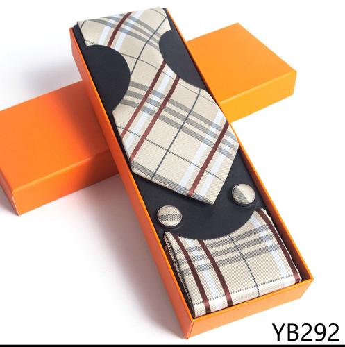 Мужской галстук с квадратной манжетой, подарочный набор в деловой повседневной оранжевой подарочной коробке