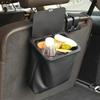 Universal Foldable Car Trash Can Garbage Bag Lid Auto Back Seat Dustbin Waste Rubbish Basket Organizer Storage Car