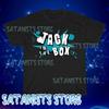 Новая мужская черная футболка Jack in The Box Burger Смешной размер от S до 5XL