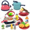 Set De Cuisine Pour Enfants Avec Accessoires: Cocotte-minute, Bouilloire Et Poêle - Kinderplay (KP4189)