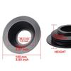 Universal LED Headlight Extended Dust Cover C6 - Small Hole for Single Lamp Copper Strip Style