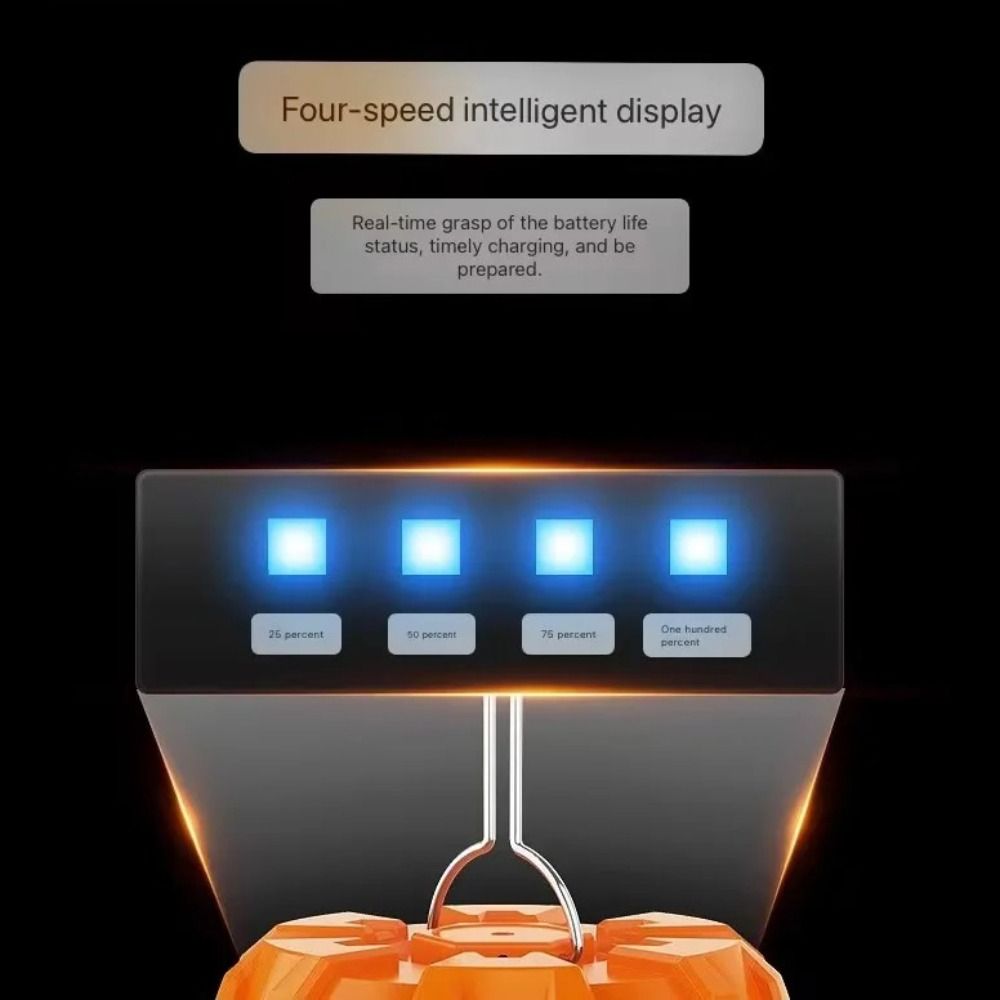 Светодиодный туристический фонарь с USB-зарядкой, высокая яркость, длительное время работы, кемпинговые фонари с индикатором мощности, водонепроницаемый