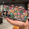Чехол с мультяшным рождественским узором для Samsung Galaxy S20 S9 S23 Ultra S21 S24 FE S25 Edge S10 S22 Plus Задняя крышка телефона