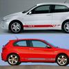 2 шт. наклейки на боковые двери автомобиля для Alfa Romeo 147 V6 I4 3.2 GTA виниловая пленка длинная полоса наклейки подтяжка лица авто тюнинг аксессуары