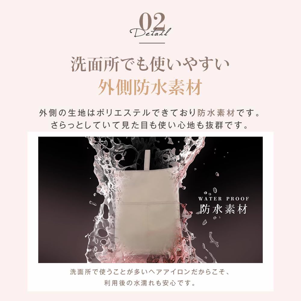 Чехол для утюжка для волос дорожный утюжок для хранения утюжка для волос дорожный удобный подвесной утюг для хранения серый серый Небрендовый продукт, чехол из 2 частей, термостойкий утюг,