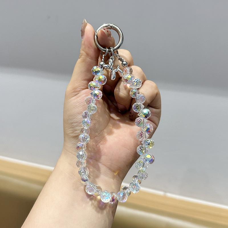 Модный набор браслетов из хрустальных бусин и брелок: Элегантный аксессуар для пары
