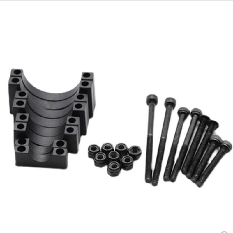 10PCS Aluminum Alloy 8mm10mm 12mm 14mm 16mm 20mm 22mm 25mm 30mm Pipe Clamp Tubing Clip Carbon Tube Fixture Fastener for Plant
