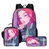 Kids School Backpack Set With Lunch Bag Pencil Case - Oxford Fabric 15-inch Dual Shoulder Students Style