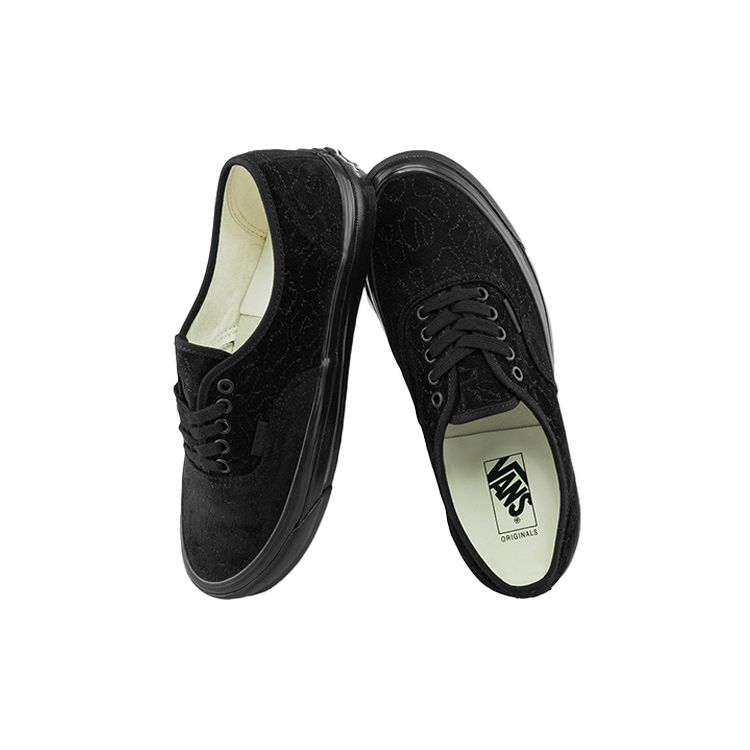 Vans OG Authentic LX Velvet Emboidery - Leopard Black Unisex Sneakers VN0A4BV99RF