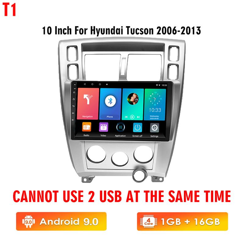 icreative Автомобильное радио на базе Android для Hyundai Tucson 2006-2013, мультимедийный видеоплеер, навигация, головное устройство 2 Din, стереодинамики Carplay