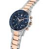 Maserati Sfida Chronograph Two Tone Stainless Blue Dial Quartz R8873640022 100M Men's Watch