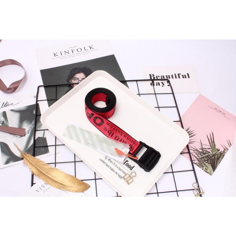 Новый холщовый ремень в индустриальном стиле OFF-white, тот же модный ремень