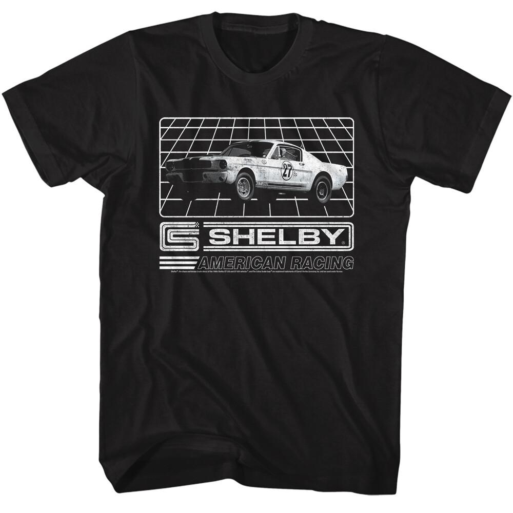 Carroll Shelby Mustang American Racing #27 Grid Box Men T Shirt