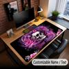Skull Gothic Theme Custom Mouse Pad Personalized With Name Text Customized Desk Mat For Office Home Decor