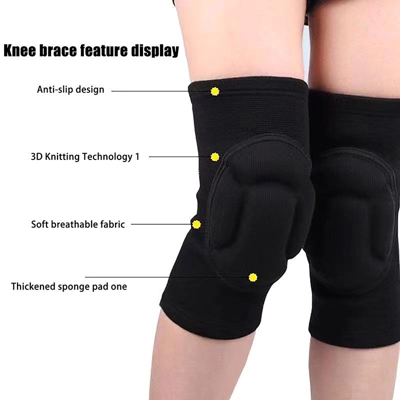 1Pcs Thickening Knee Pads Protection Sports Elastic Knee Protector Fitness Basketball Volleyball Anti Collision Pads