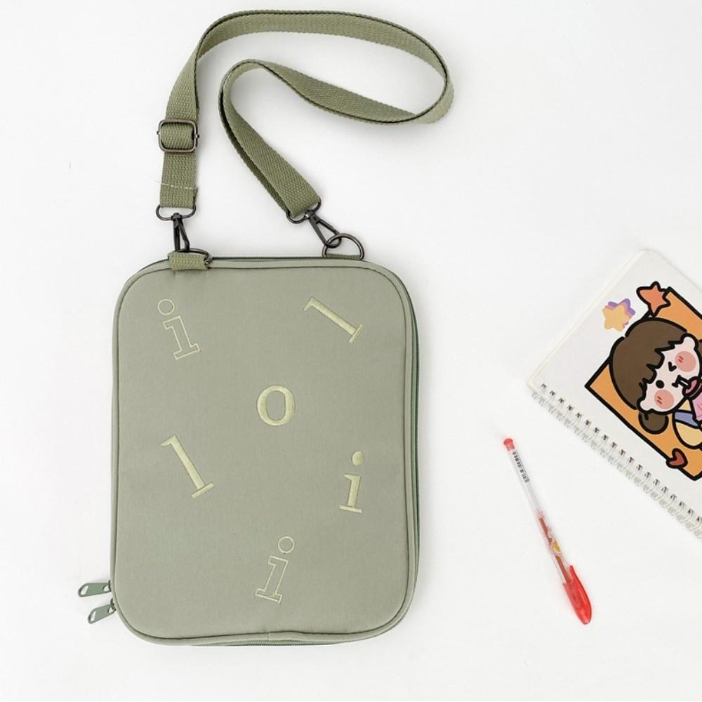 With Shoulder Strap Crossbody Laptop Bag Portable Shockproof Tablet Sleeve Bag Protective Thin Girl Computer Bag Laptop Case