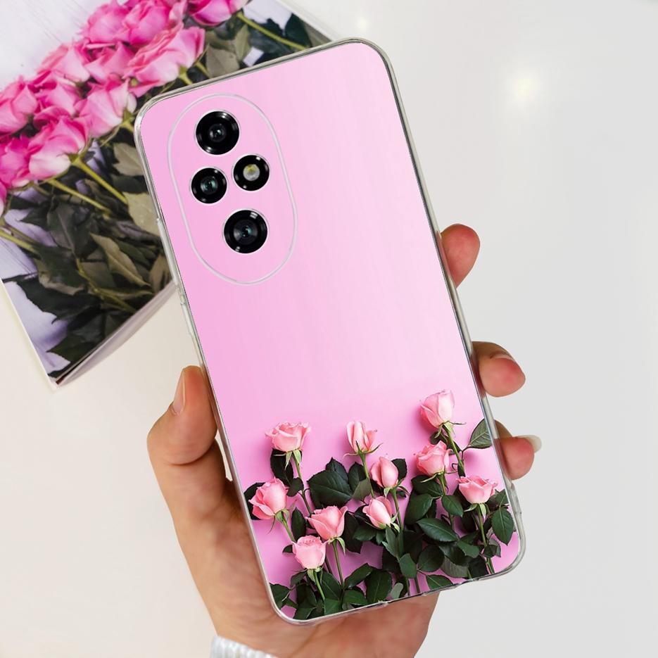 Чехол для Honor 200 Pro ELP-AN00 Милый Кот Расписной Чехол Прозрачный Силиконовый Чехол для Телефона Для Honor 200 Lite Honor200 Pro Мягкий ТПУ Fundas