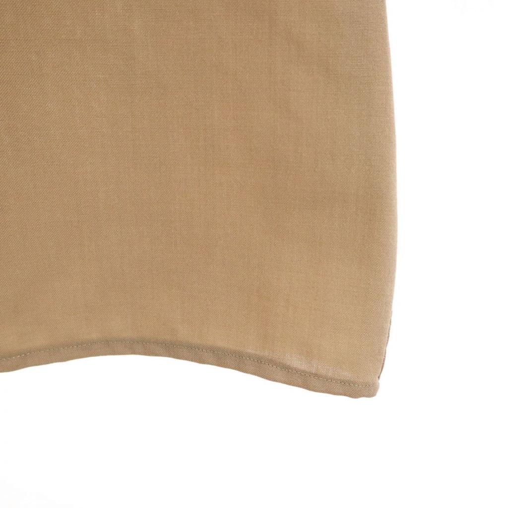 ФРАНЦУЗСКАЯ АРМИЯ 70-х J.VEYRIER&C Винтажная рубашка милитари с длинным рукавом 38GM бежевая Мужская Б/У