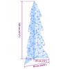 Christmas Tree with 100 LEDs Blue 120 cm Acrylic