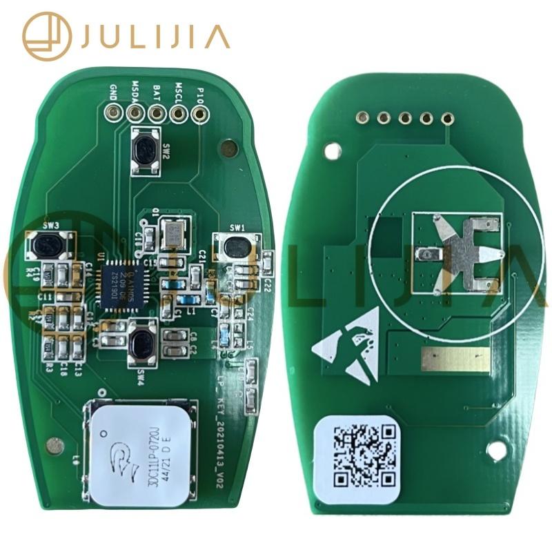 JULIJIA Оригинальный для Leapmotor S01 T03 C11 C01 Автомобильный Умный Дистанционный Ключ Чип ID4a 433 МГц Автомобильный Дистанционный Ключ Бесключевой Умный Ключ
