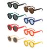 Hip Hop Round Sunglasses Retro UV400 Eyewear Fashion Punk Shades  for Men