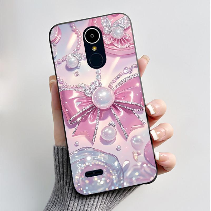 Чехол для LG K8 2017/LG K8 2018/LG K9 2018 Мягкий Силиконовый Черный Корпус для LG K10 2016/LG K10 2017 Чехол Милый Цветочный Мультяшный Чехол