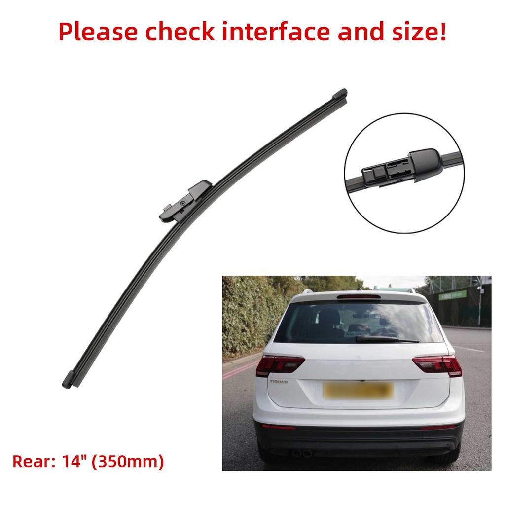 3 шт. щетки стеклоочистителя для VW Tiguan MK2 2017-2020 26 "21" 14" подходят для переднего лобового стекла, щетки для окон, резак, аксессуары 2017 2018 2019 2020