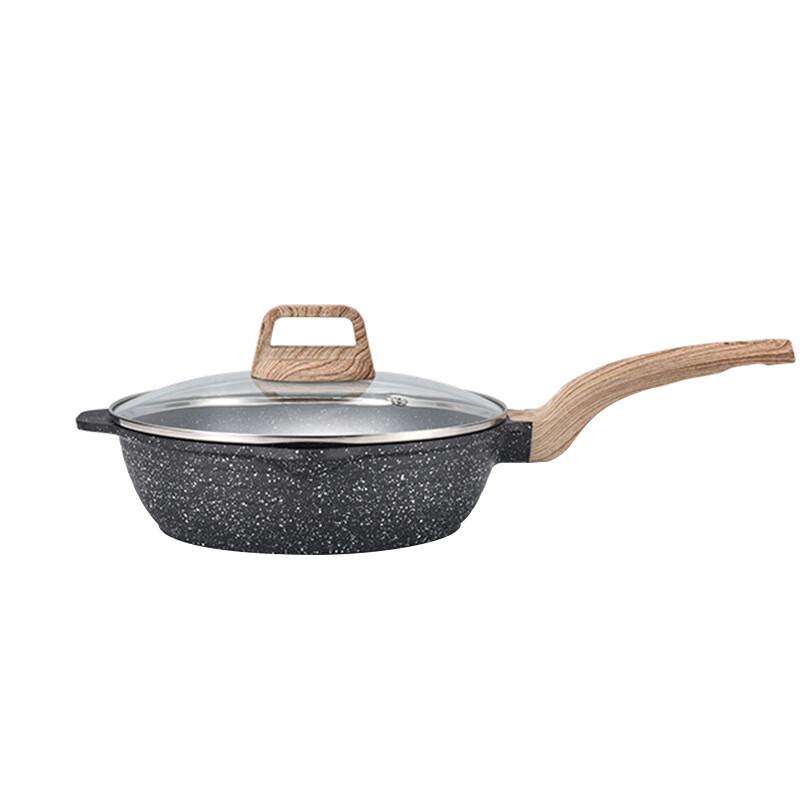 CINDYCOCO 32cm Maifan Stone Non-Stick Wok