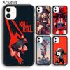 Мягкий чехол для телефона Krajews Anime Kill La Kill для iPhone 14 5 SE 6s 7 8 plus X XR XS 11 12 13 pro max Samsung S21 S22 ultra
