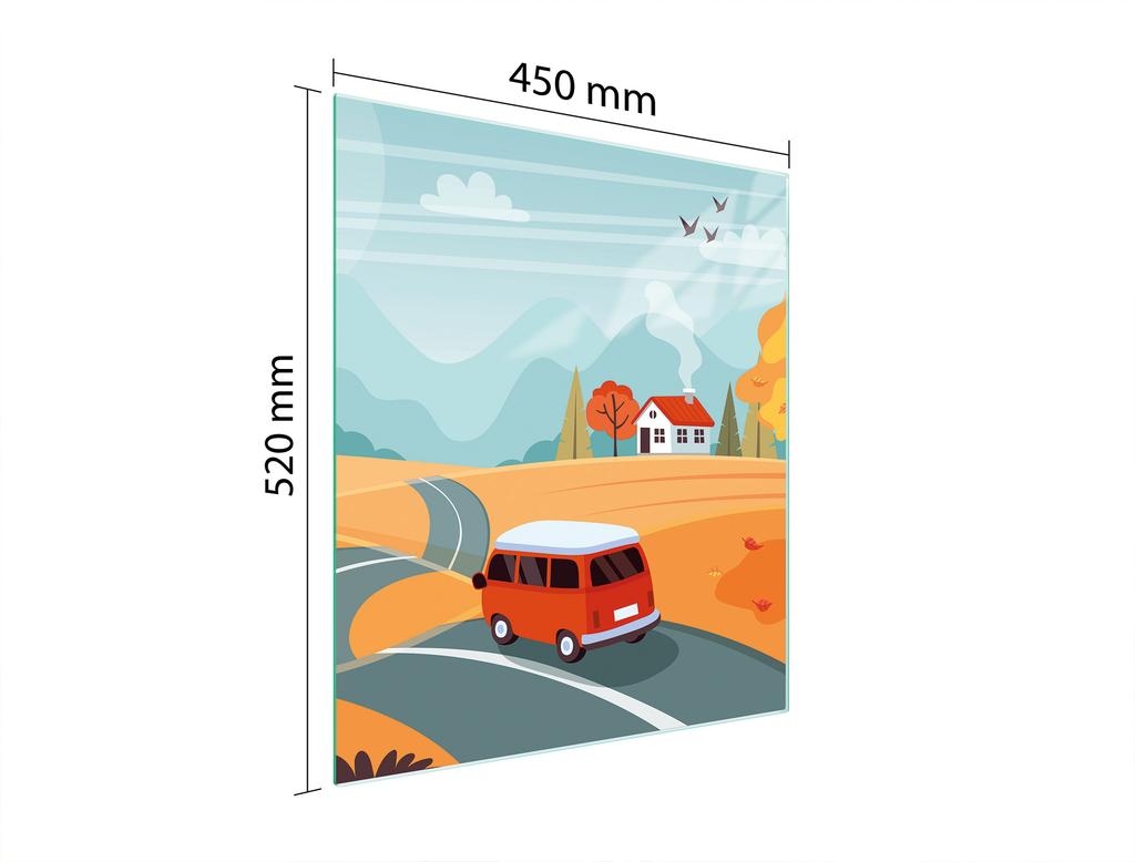 СТЕКЛЯННАЯ ДОСКА ДЛЯ НАРЕЗКИ 45x52 АВТО