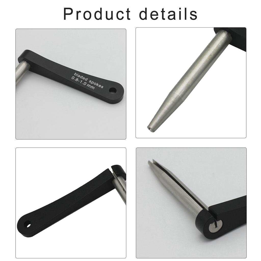 Держатель спиц Park Tool, держатель спиц велосипедного колеса, ключ, аксессуар для ремонта спиц, плоский инструмент для спиц 0,8–1,0 мм/1,0–1,3 мм