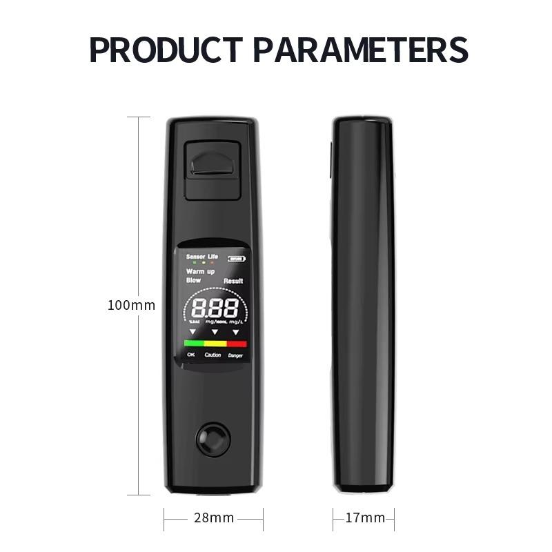 USB-тестер алкоголя, портативный детектор удушья, дорожный тестер алкоголя, автомобильный высокоточный измерительный прибор, алкотестер, бесконтактный алкоголометр