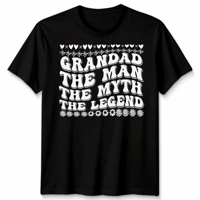 Grandad The Unisex The Myth The Legend Unisex T Shirt Funny Birthday Novelty