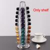 Держатель для кофейных капсул для Nespresso OriginalLine Органайзер для хранения 360° Вращающаяся карусель для кофейных капсул 20-40-60 капсул