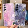 Модный мягкий прозрачный силиконовый чехол с мраморным узором для Samsung A55 A35 M35 M34 S24 Xiaomi Redmi Note 13 Pro 13C, противоударный защитный чехол для камеры