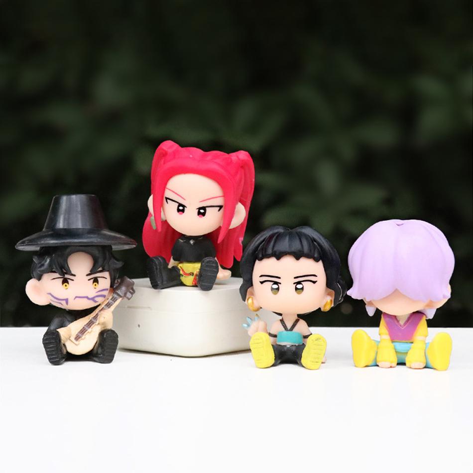 10 шт./комплект Q-версия K-pop Фигурка Действия ПВХ Игрушка Derpys Saja Мальчики Rumi Mira Zoey Sussy Фигурка Кукла Для Фанатов Подарок Детский Подарок