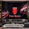 Wall Hanging Tapestry Custom NameHull KR Pattern Personalized Printed Fabric Wall Decor
