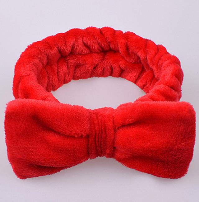 Банты для волос, повязки на голову для женщин, однотонная повязка на голову из кораллового флиса, эластичная повязка на голову с бантом, аксессуары для девочек, милый мягкий тюрбан, повязка