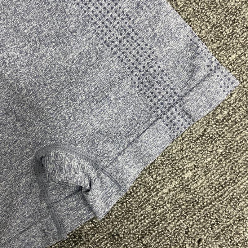 Женский бесшовный костюм для йоги: Топ в горошек с длинным рукавом и брюки с высокой талией, подтягивающие бедра