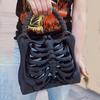 3D Printed Skeleton Bone Bag Halloween Gothic Skeleton Purse Spooky Ribcage Handbag Anatomical Dark Aesthetic Accessory