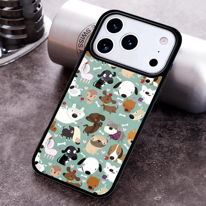 Мультяшное животное Собака Кошка Свинья Чехол для телефона Для iPhone 17 16 15 14 13 12 11 Pro Max Plus 17Air Мягкий силиконовый чехол