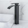 Черный Смеситель для Раковины в Ванной Водопад Излив Водопад Тщеславие Раковина Смеситель Матовое Золото Смеситель для Раковины Высокий Низкий Стиль Хром Серый