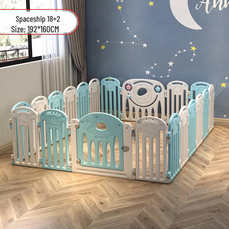 Детский безопасный манеж с ковриком для ползания в помещении и защитой от падений