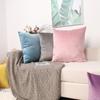 Solid Color European Style Pillow Case Office Velvet Pillow Home Waist Pillow Cushion